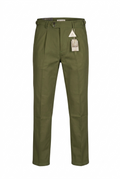 Men's Luxury Olive Green Formal Pant | High-Quality China Fabric Gurkha Trouser