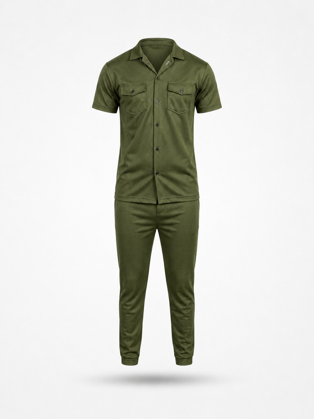 Green Safari Tracksuit – Premium Fabric & Modern Fit