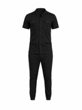 Men's Black Safari Tracksuit – Luxury Comfort Fit