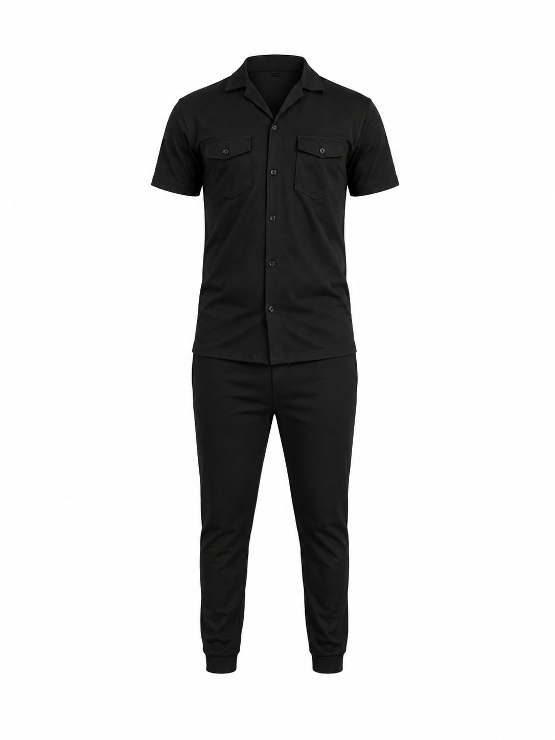 Men's Black Safari Tracksuit – Luxury Comfort Fit