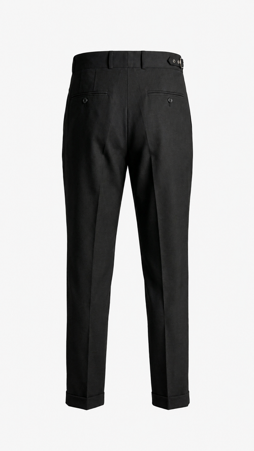 Men's Luxury Black Gurkha Pants – Premium Edition