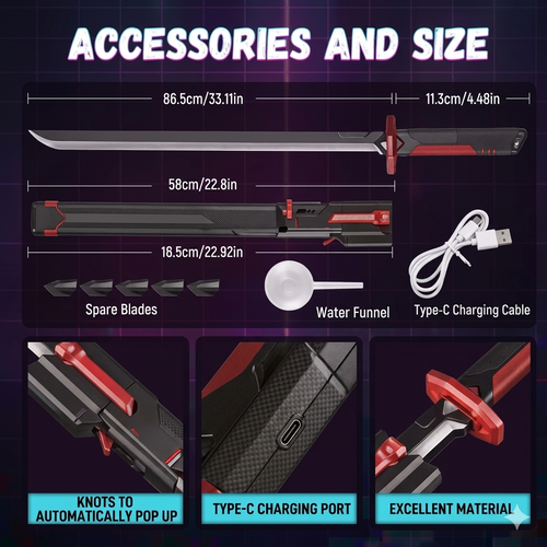 Electric Vapor Katana Sword
